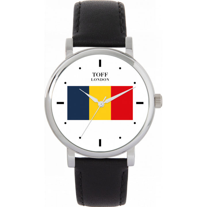 Ladies Romania Flag Watch