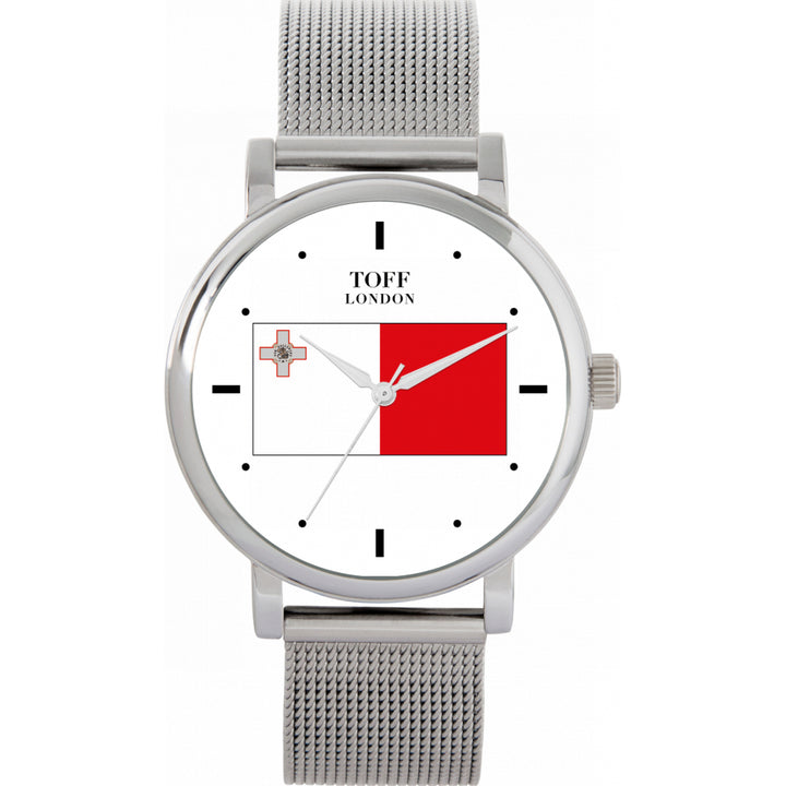 Ladies Malta Flag Watch