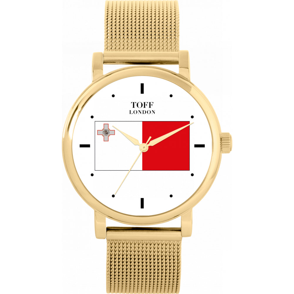 Ladies Malta Flag Watch
