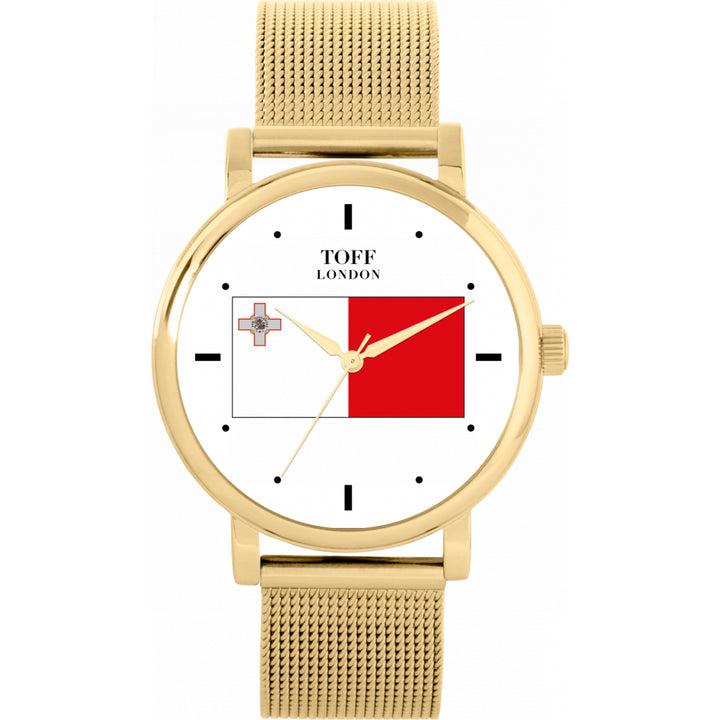 Ladies Malta Flag Watch