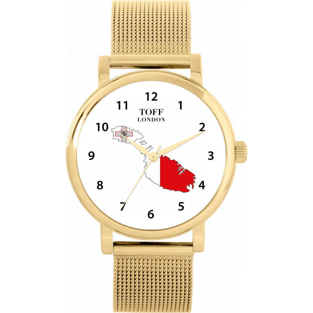 Ladies Malta Flag Watch