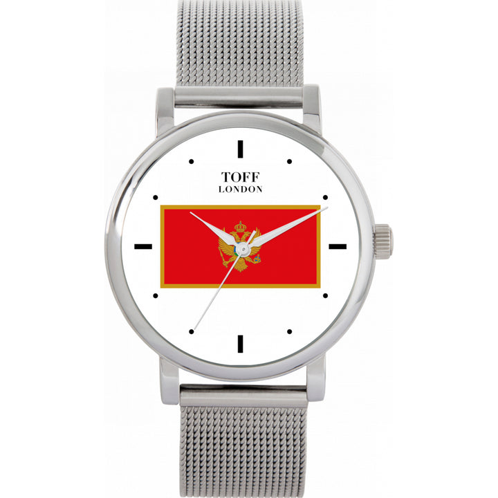 Ladies Montenegro Flag Watch