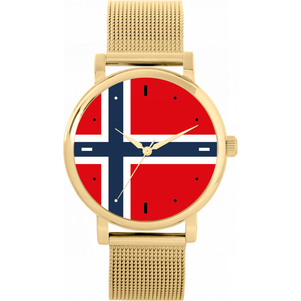 Ladies Norway Flag Watch