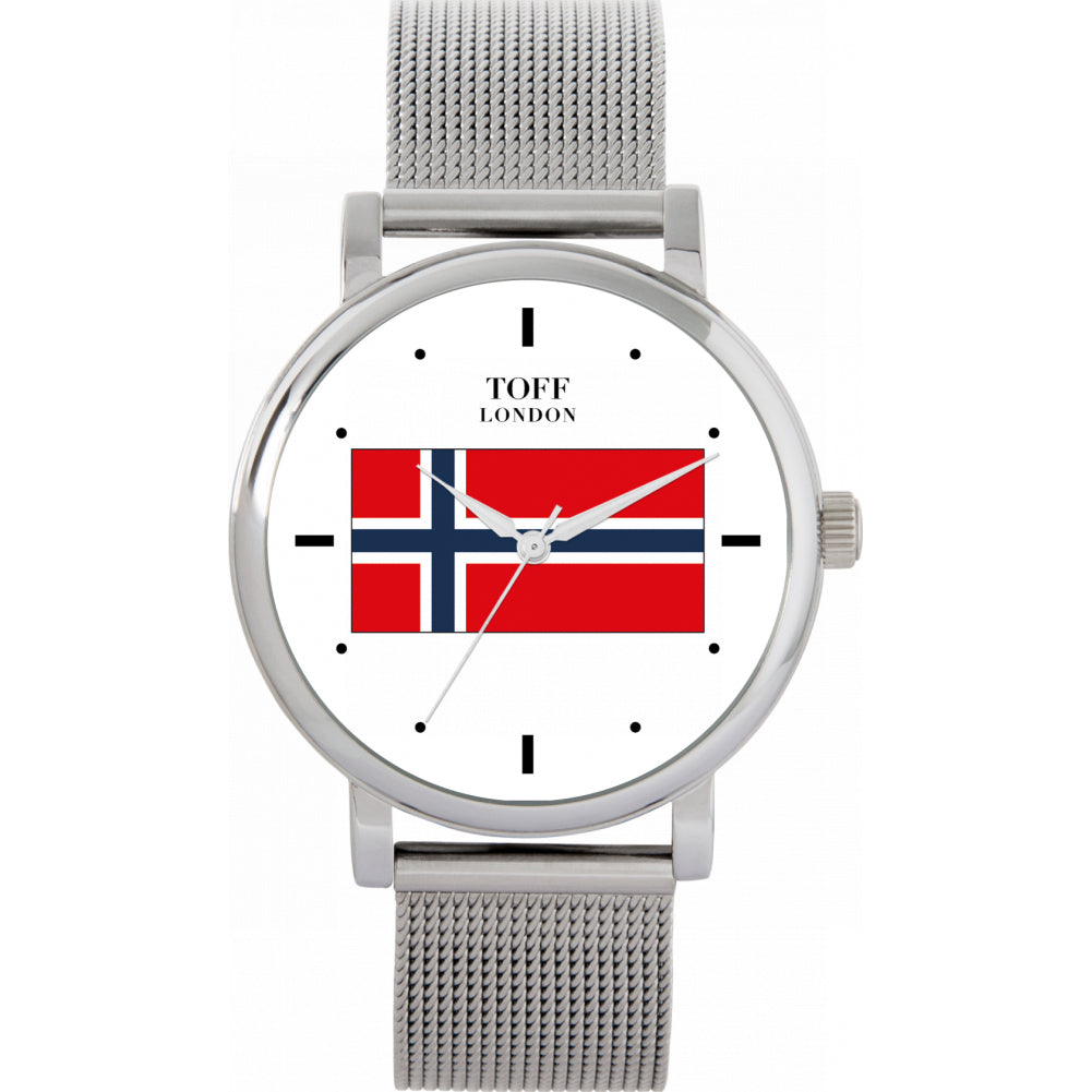 Ladies Norway Flag Watch