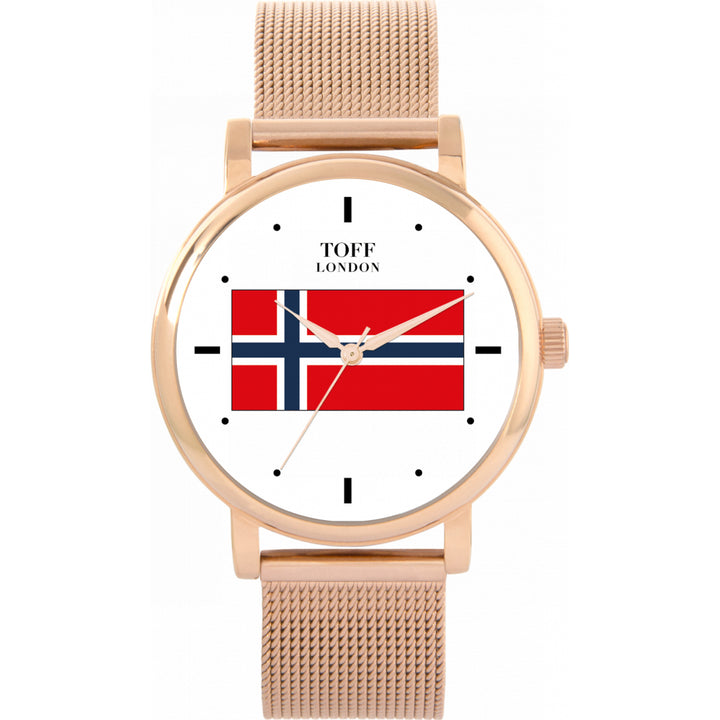 Ladies Norway Flag Watch