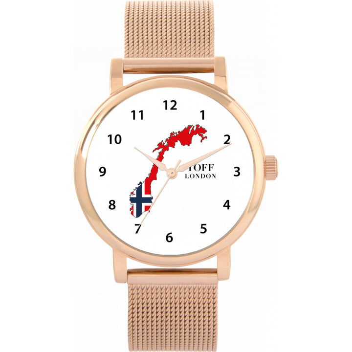 Ladies Norway Flag Watch