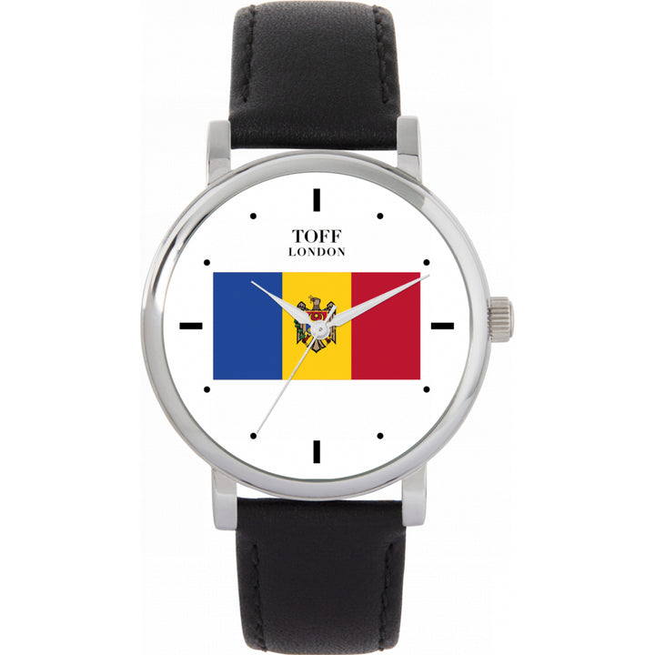 Ladies Moldova Flag Watch
