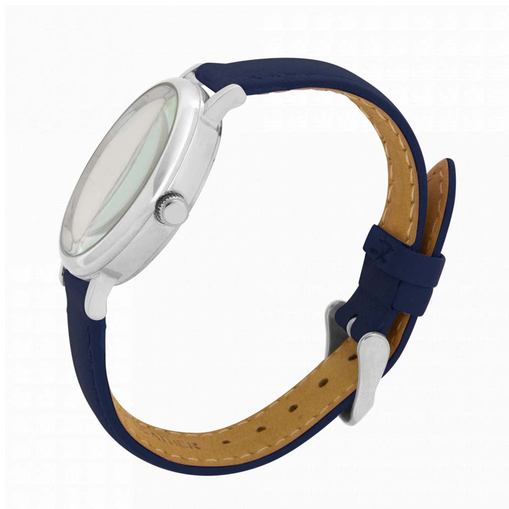 Ladies Black and White Cat Watch