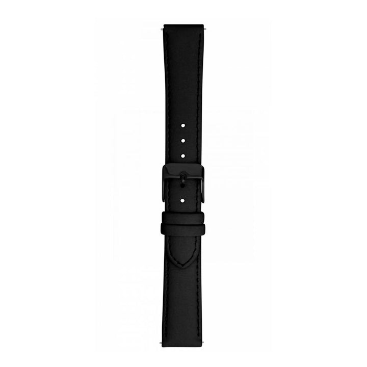 Leather Black Strap with Black Buckle