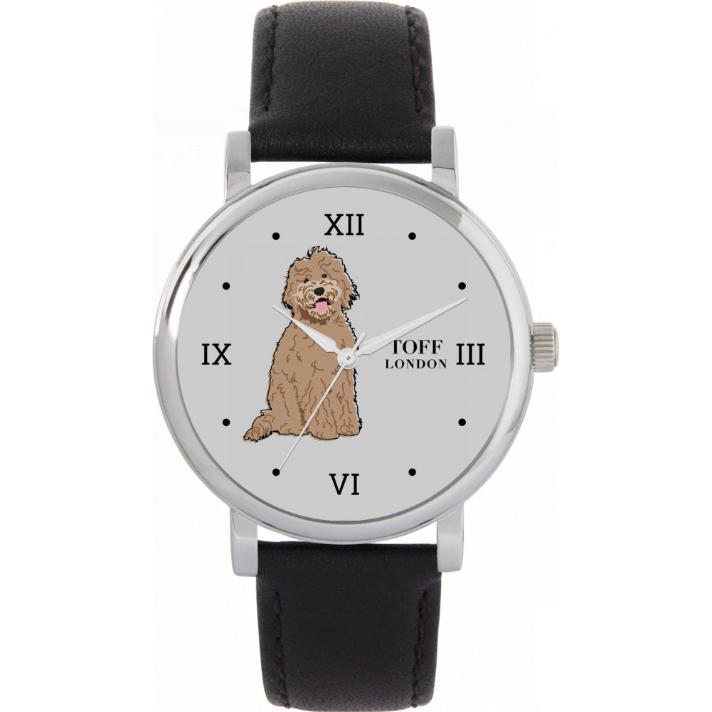 Ladies Beige Labradoodle Dog Watch
