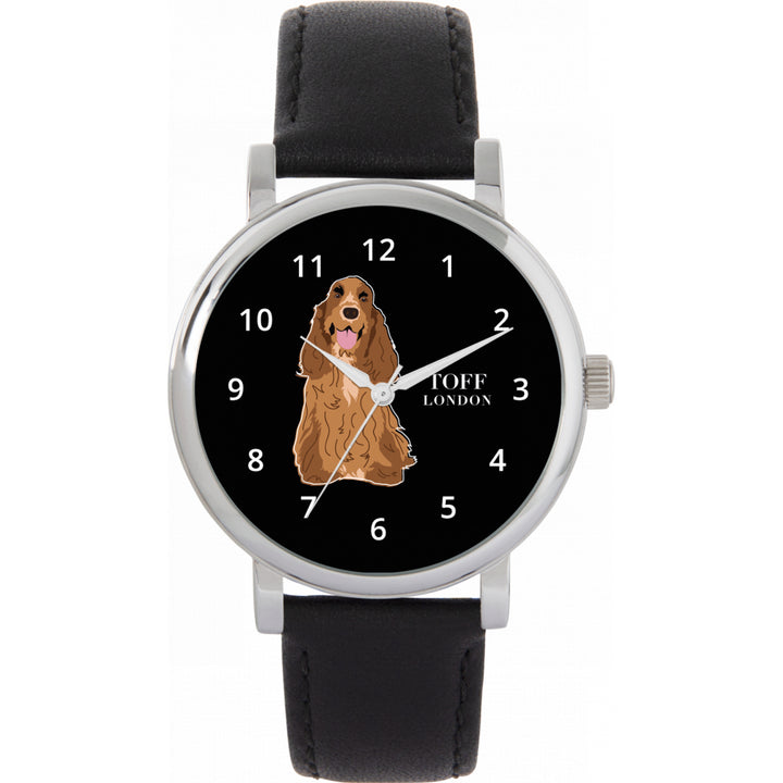 Ladies Brown Cocker Spaniel Dog Watch