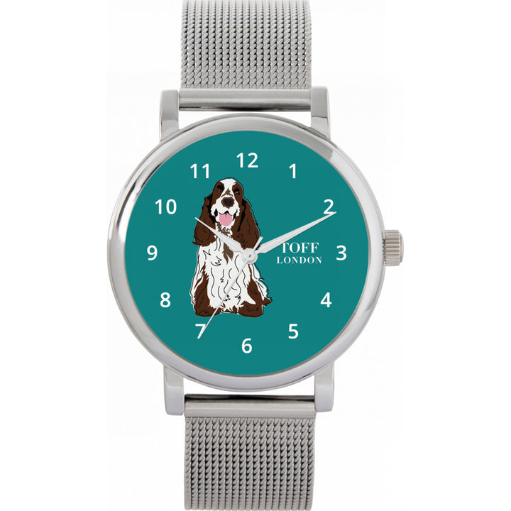 Ladies Brown And White Cocker Spaniel Dog Watch