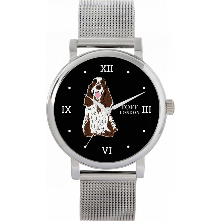Ladies Brown And White Cocker Spaniel Dog Watch