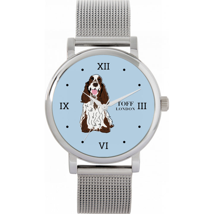 Ladies Brown And White Cocker Spaniel Dog Watch