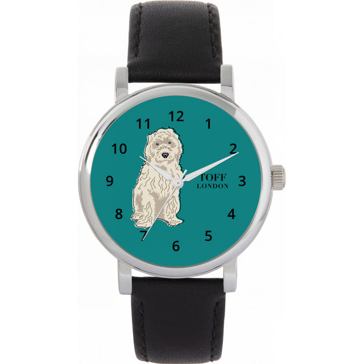 Ladies White Cockapoo Dog Watch