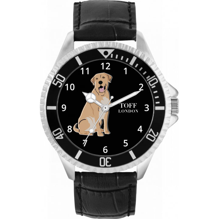 Mens Tan Labrador Retriever Dog Watch
