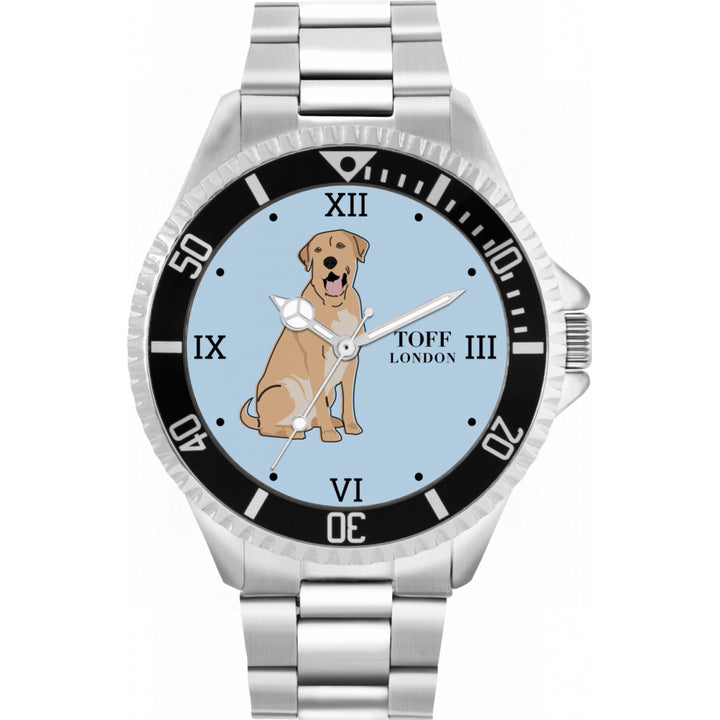 Mens Tan Labrador Retriever Dog Watch