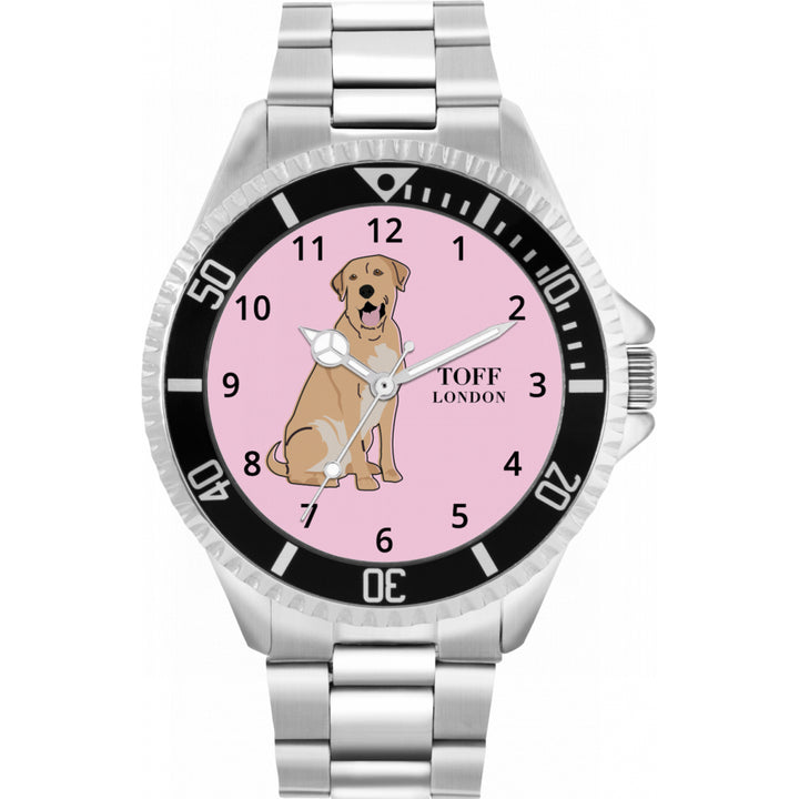 Mens Tan Labrador Retriever Dog Watch