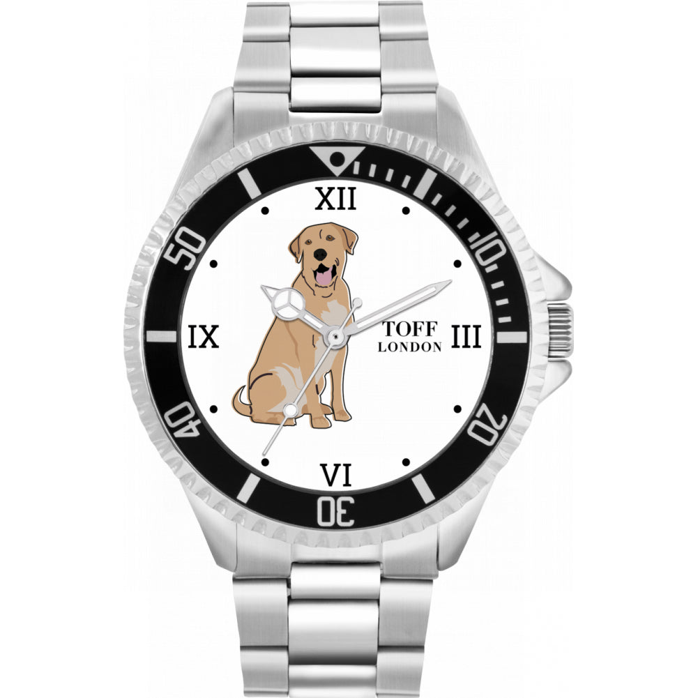 Mens Tan Labrador Retriever Dog Watch