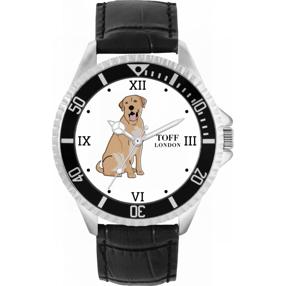 Mens Tan Labrador Retriever Dog Watch