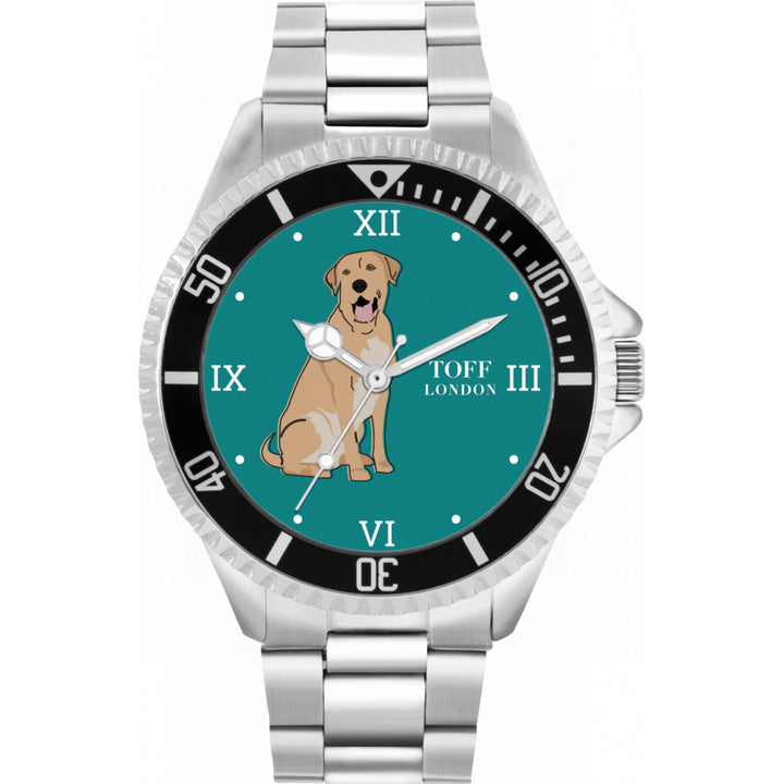 Mens Tan Labrador Retriever Dog Watch