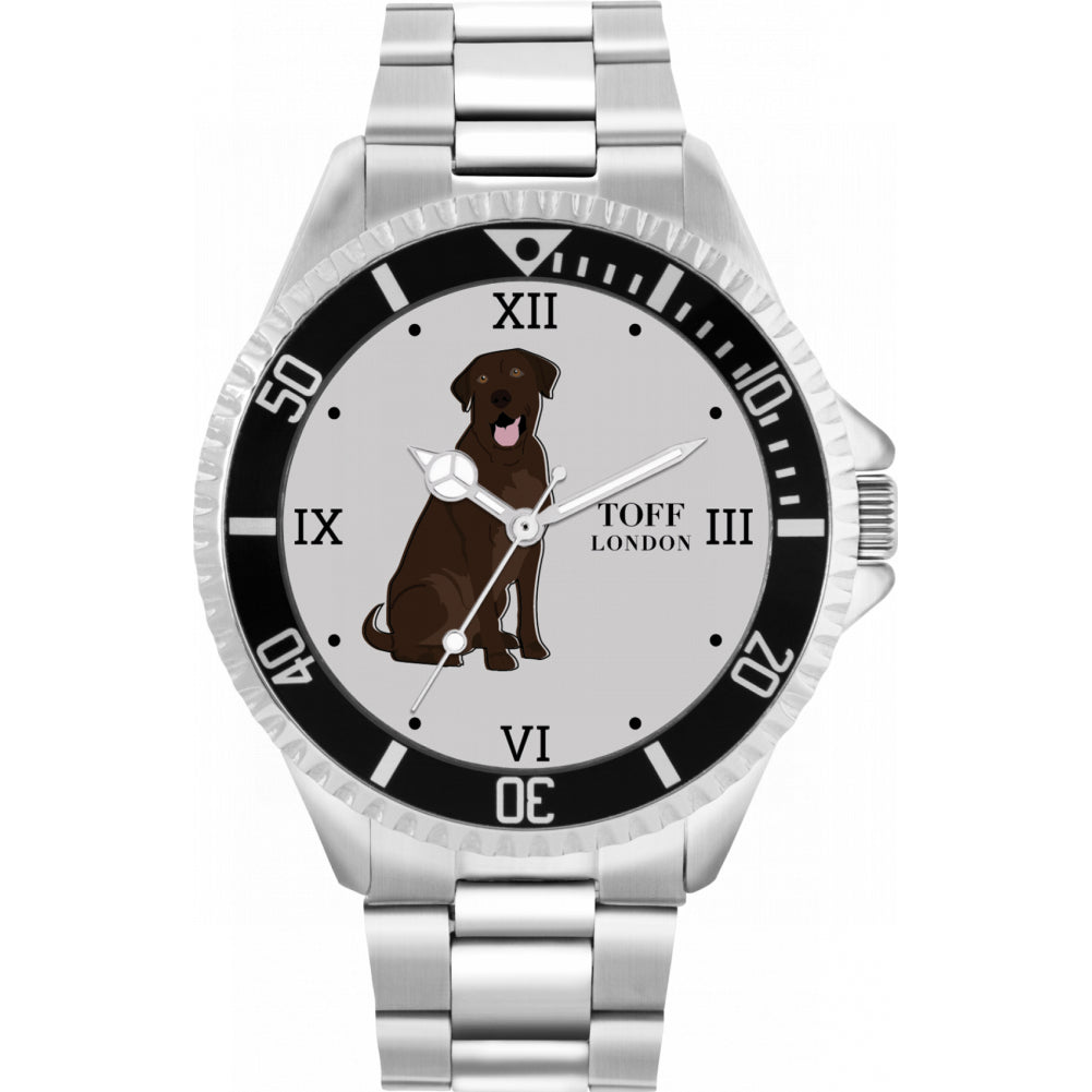 Mens Brown Labrador Retriever Dog Watch