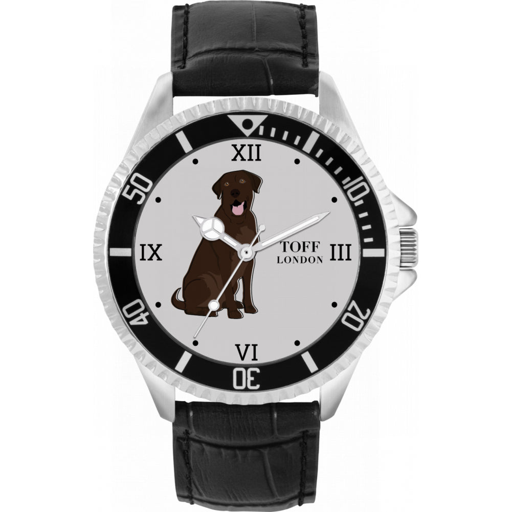 Mens Brown Labrador Retriever Dog Watch
