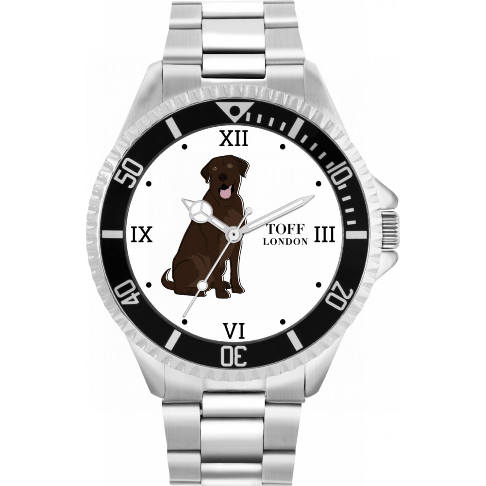 Mens Brown Labrador Retriever Dog Watch