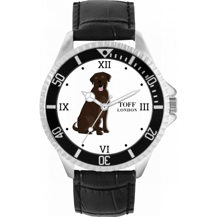 Mens Brown Labrador Retriever Dog Watch