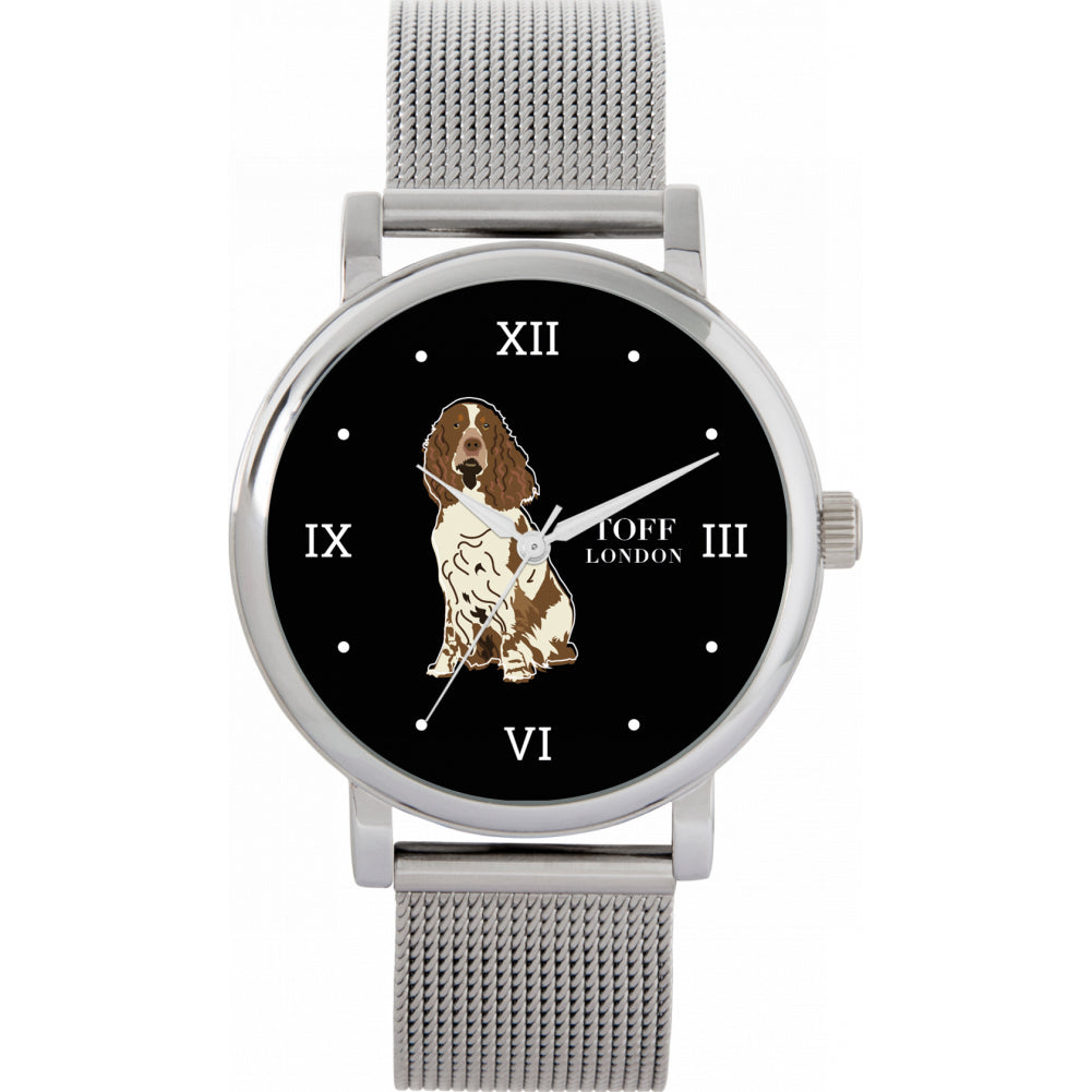 Ladies Brown And White Springer Spaniel Dog Watch