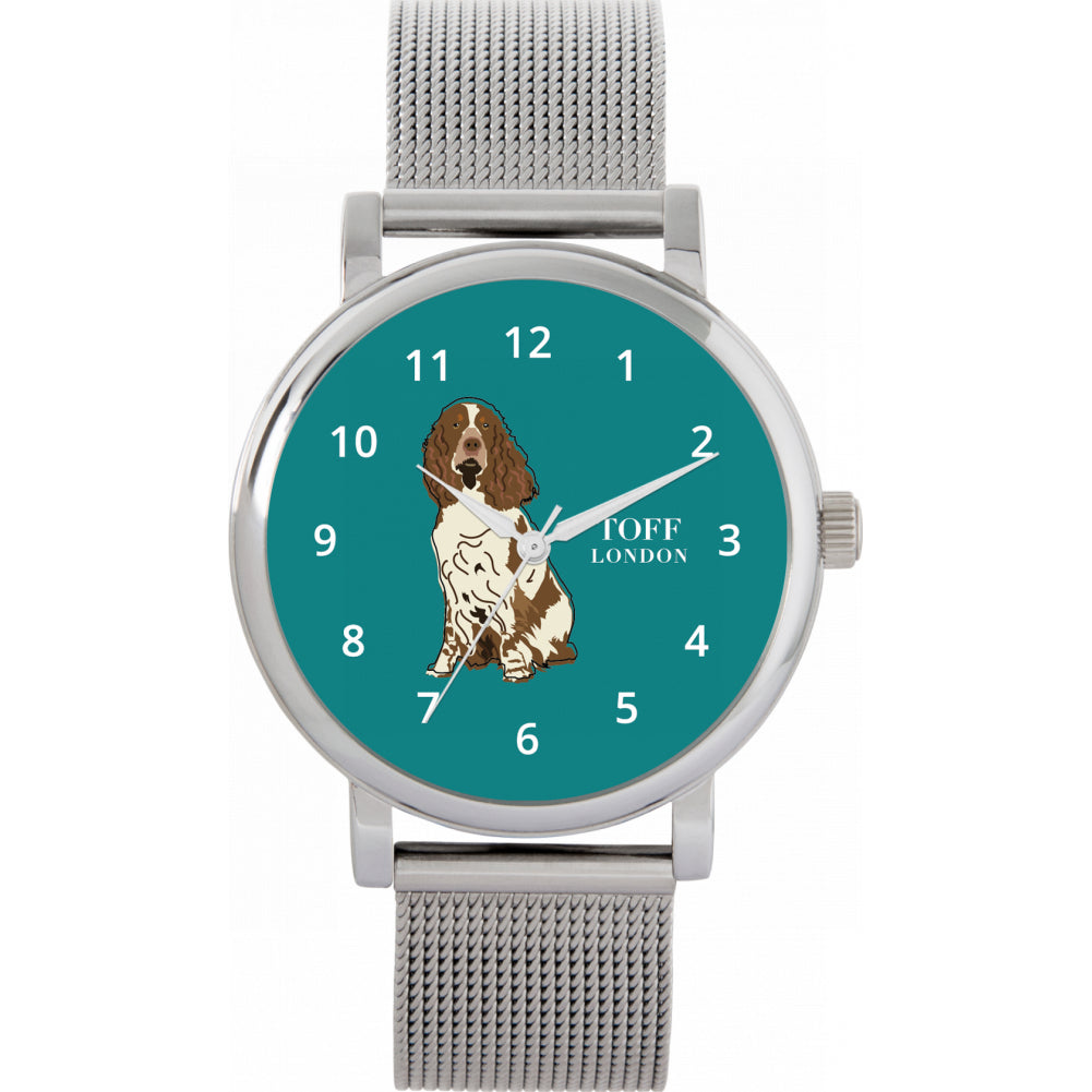 Ladies Brown And White Springer Spaniel Dog Watch