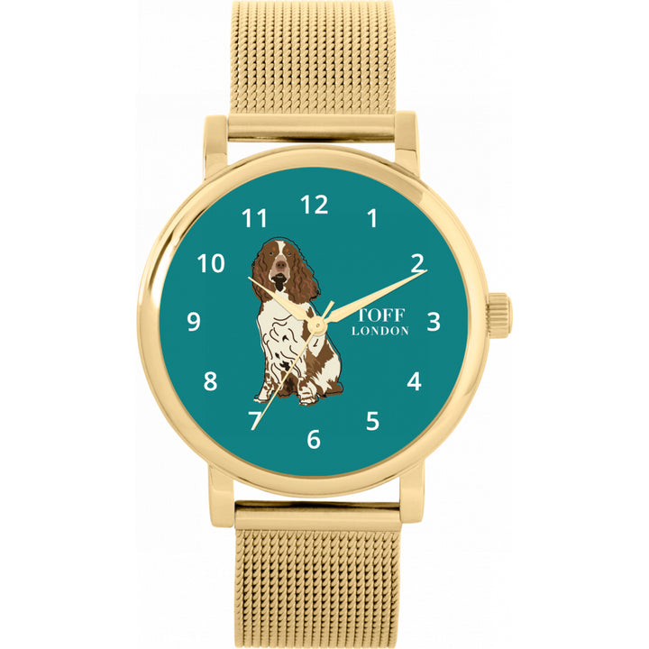 Ladies Brown And White Springer Spaniel Dog Watch