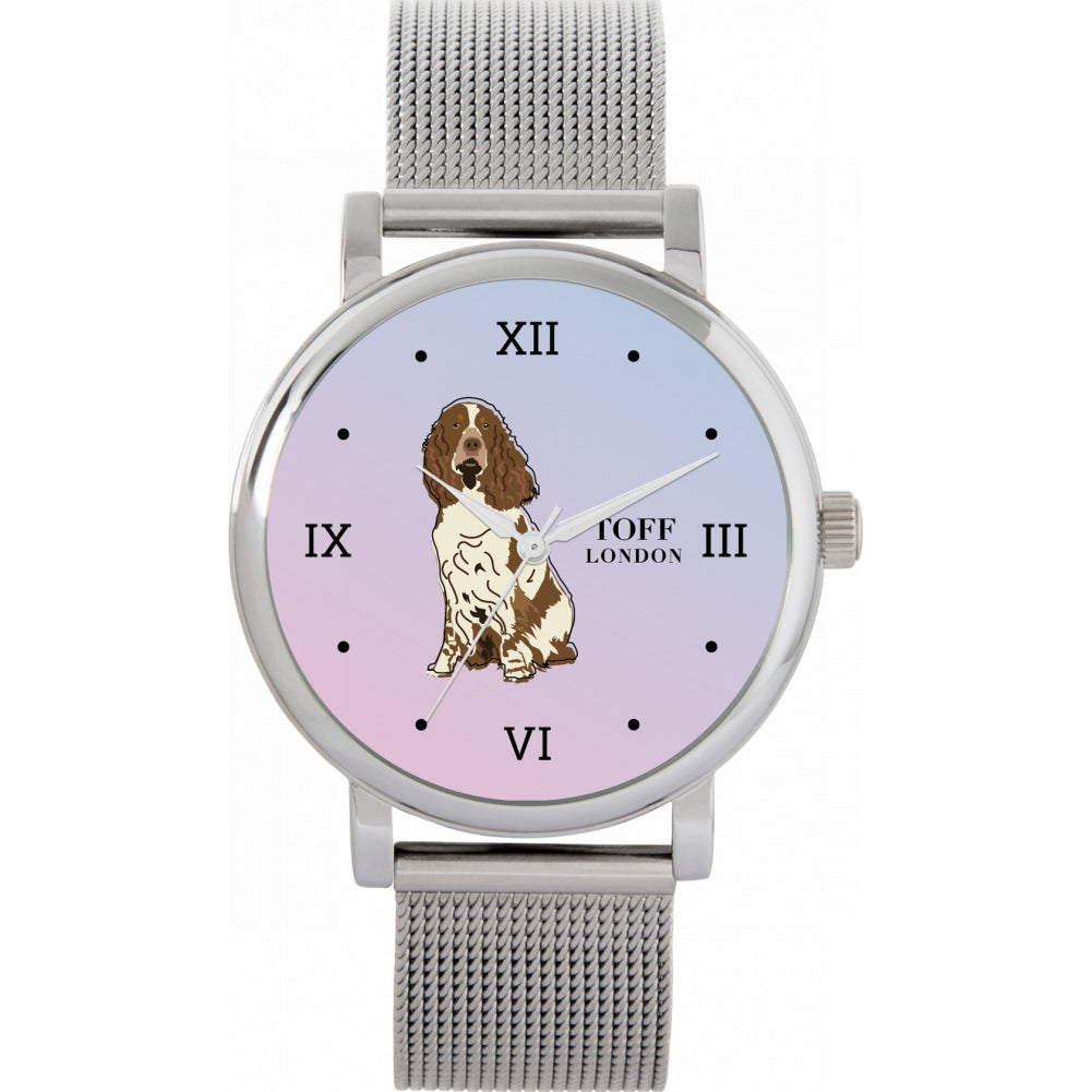 Ladies Brown And White Springer Spaniel Dog Watch