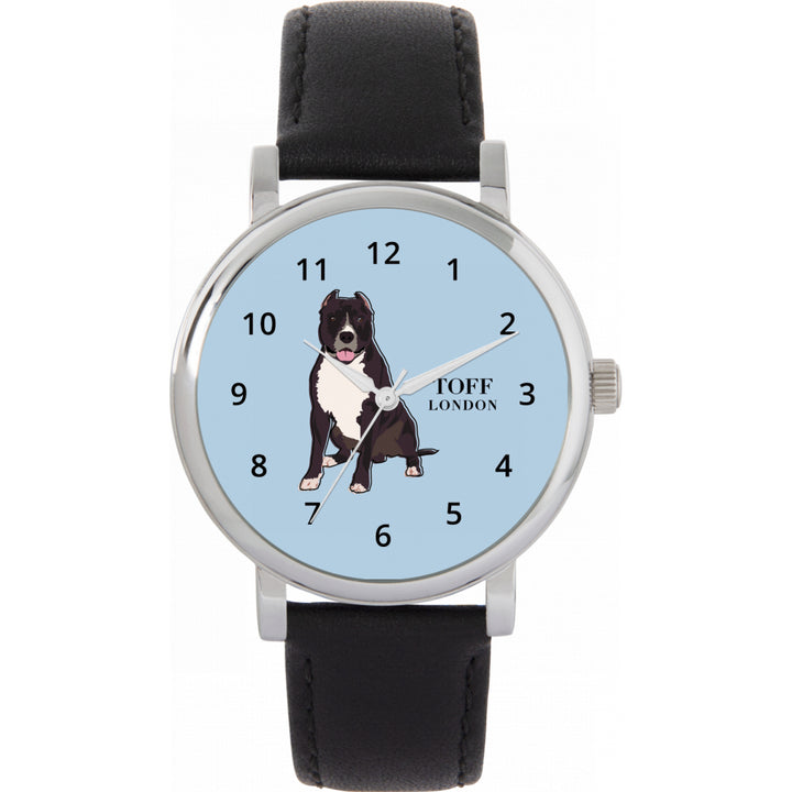 Ladies Brown Staffordshire Bull Terrier Dog Watch
