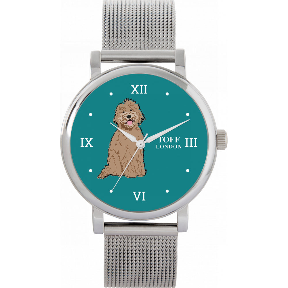 Ladies Brown Labradoodle Dog Watch