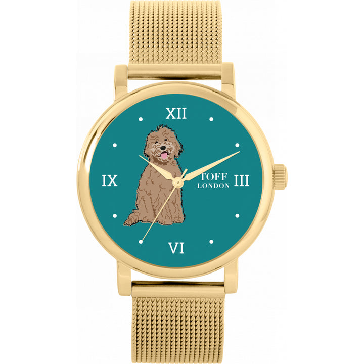 Ladies Brown Labradoodle Dog Watch