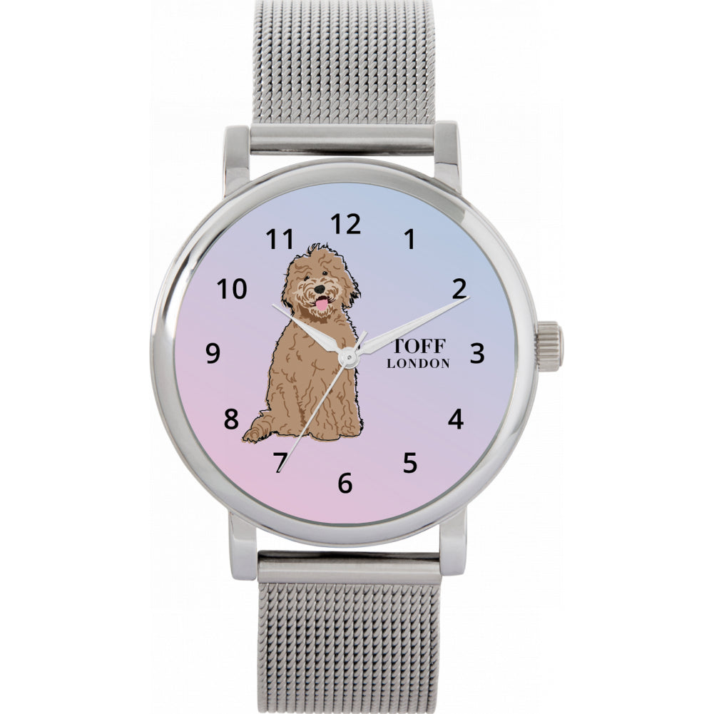 Ladies Brown Labradoodle Dog Watch