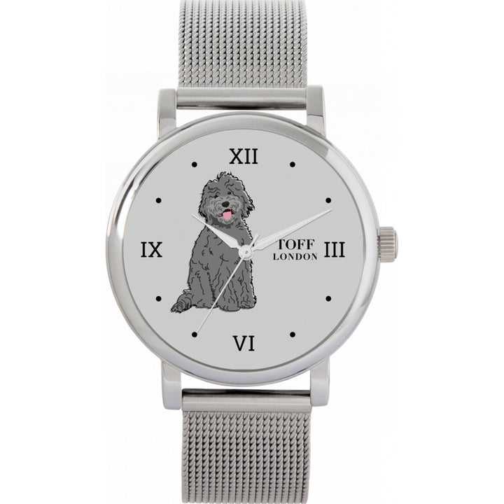Ladies Grey Labradoodle Dog Watch