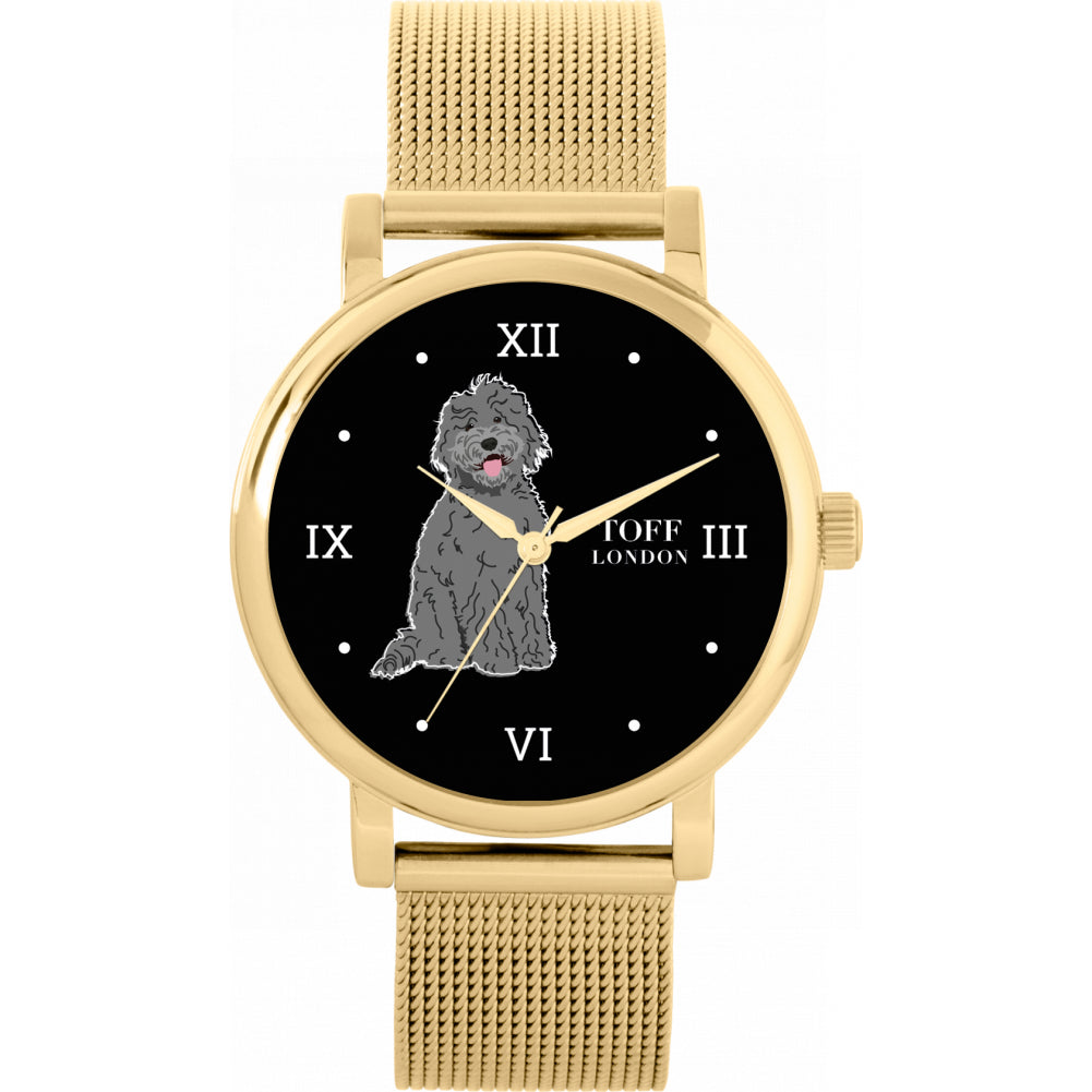 Ladies Grey Labradoodle Dog Watch