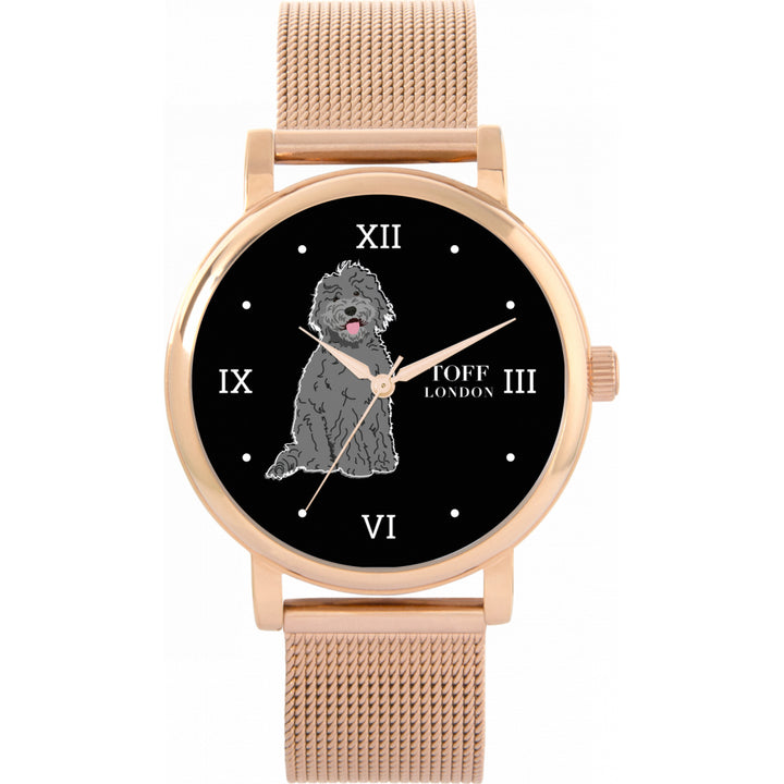 Ladies Grey Labradoodle Dog Watch