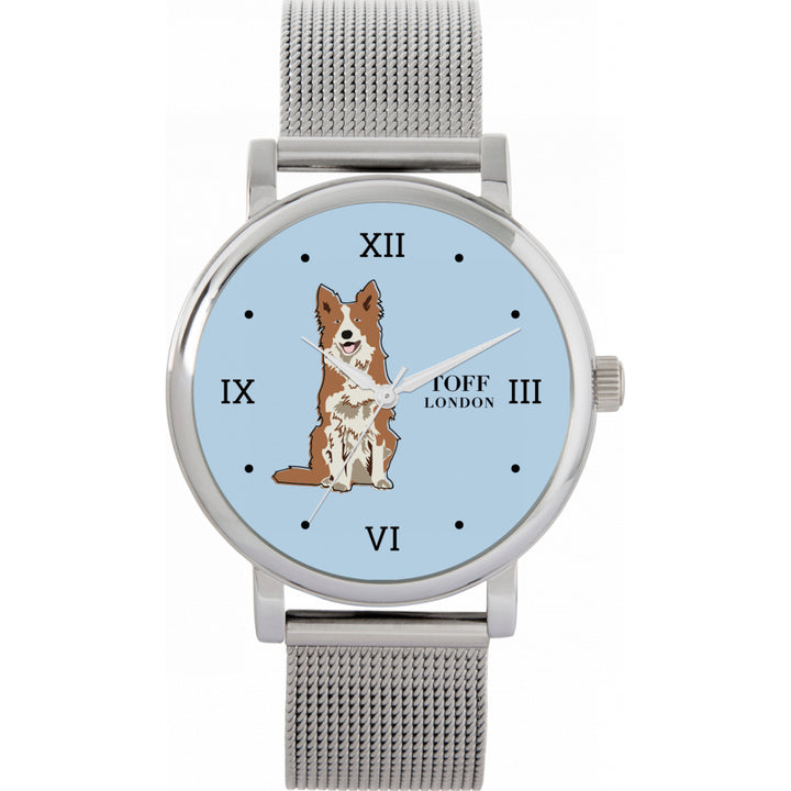 Ladies Brown Border Collie Dog Watch