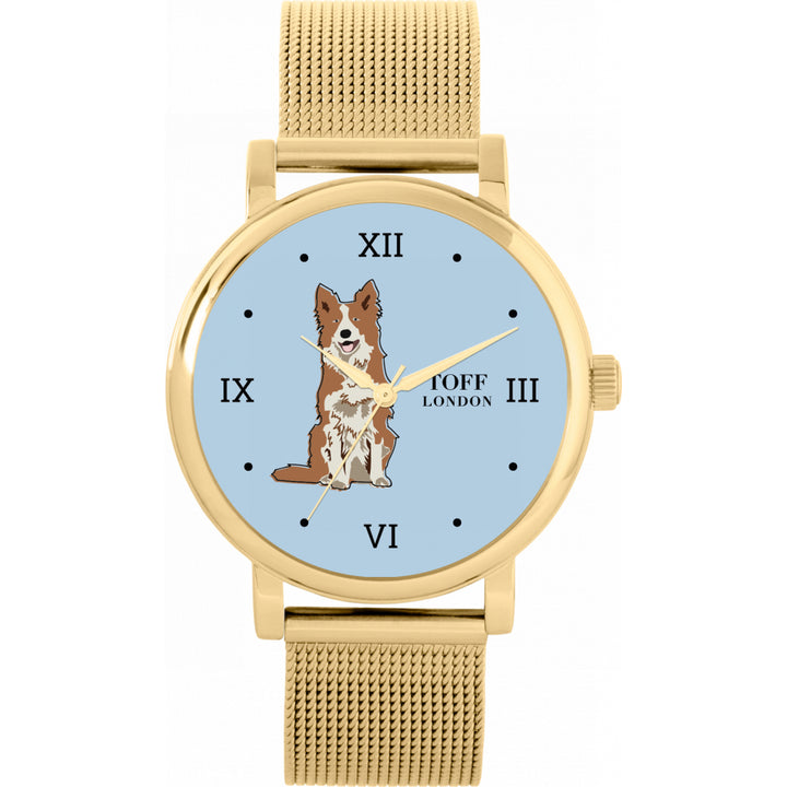 Ladies Brown Border Collie Dog Watch
