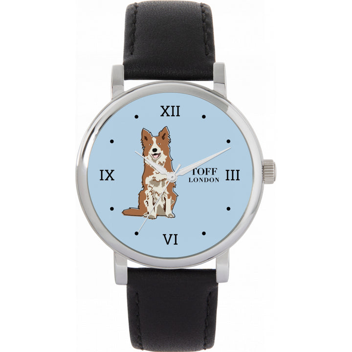 Ladies Brown Border Collie Dog Watch