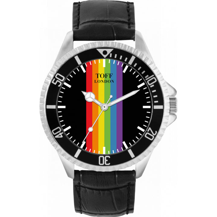 42mm Pride Linear Black Batons Watch