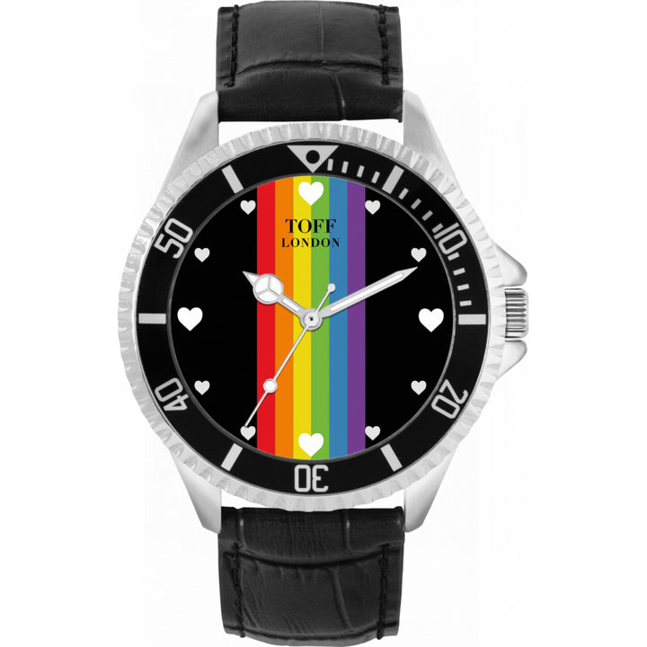 42mm Pride Linear Black Batons Watch