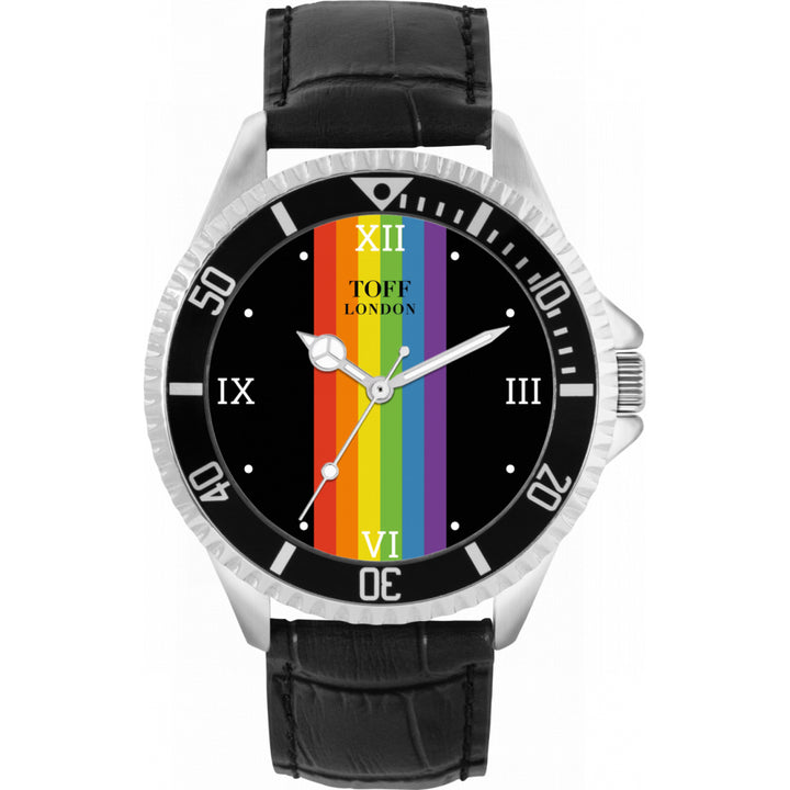 42mm Pride Linear Black Batons Watch