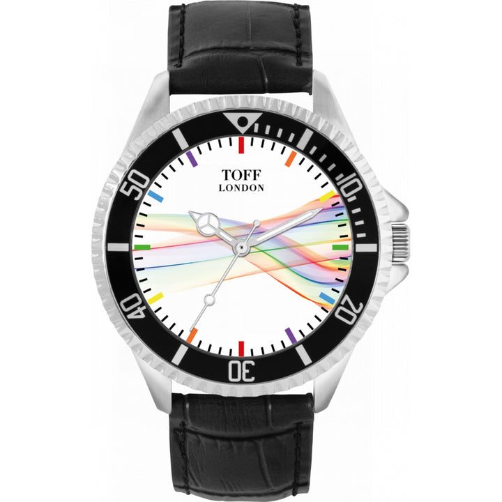 42mm Pride Ribbon Rainbow Batons Watch