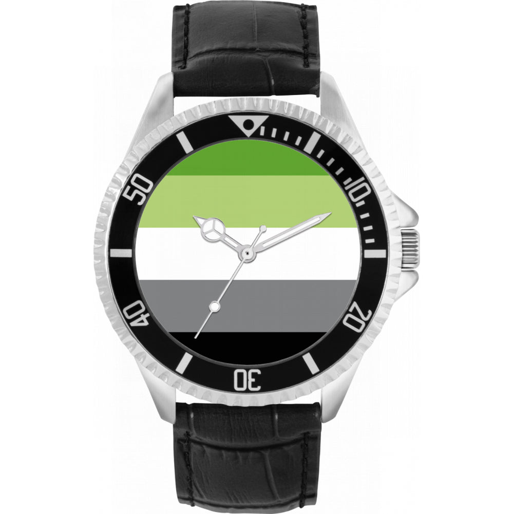 42mm Pride Aromantic Flag Watch