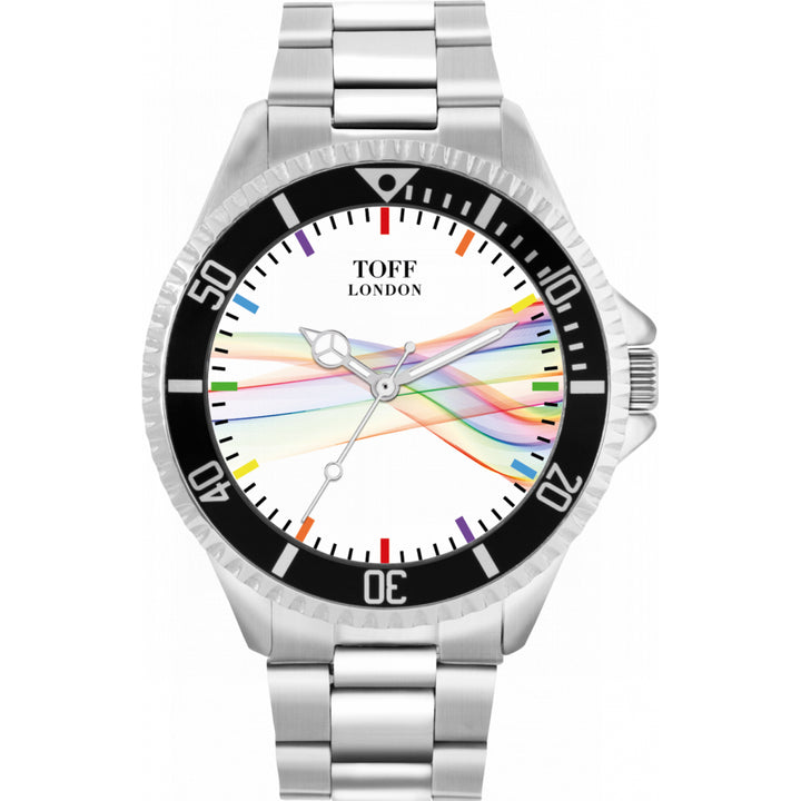 42mm Pride Ribbon Rainbow Batons Watch