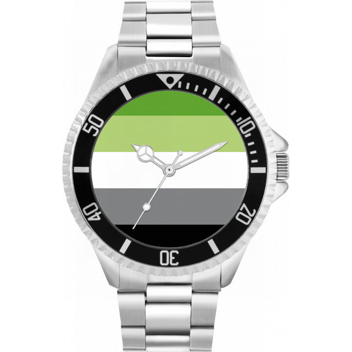 42mm Pride Aromantic Flag Watch